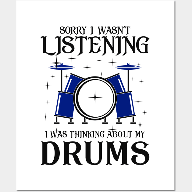 Funny Drummer Gift Wall Art by KsuAnn